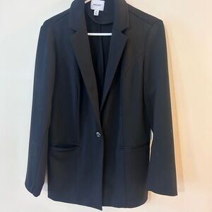 Nine West Professional Single Button Blazer in Classic Black
